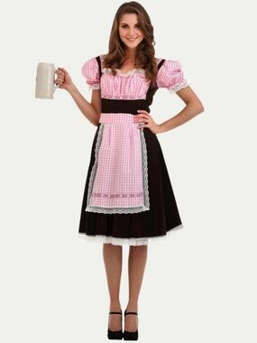 Hauntlook Bavarian Beer Maid Adult Halloween Costume Women’s Size Large NEW